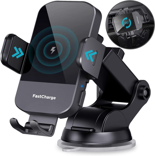 Wireless Car Charger, CHGeek 15W Fast Charging Auto Clamping